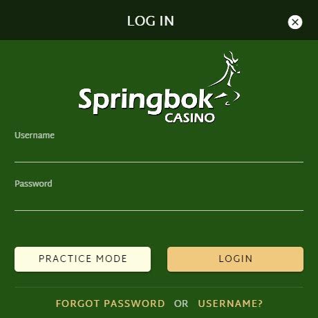 springbok casino lobby login